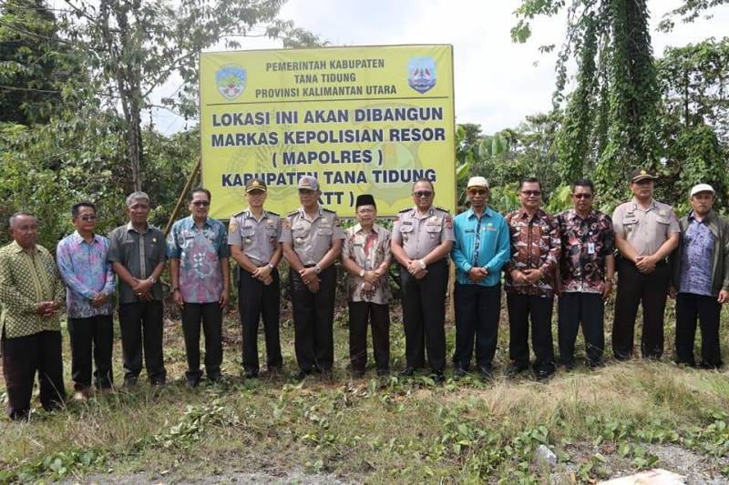 Peninjauan lokasi Pembangunan Mapolres KTT